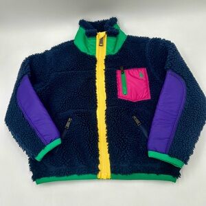 Ralph Lauren Color Blocked Teddy Fleece Jacket 4 years